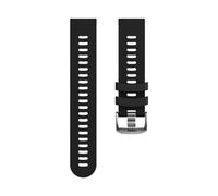 Cong Yi Correa de silicona deportiva estilo oficial liberación rápida 20 mm Compatible con Garmin Forerunner 55 158 Muñequera 245 245M 645 Pulsera reloj(Black,For Forerunner 55)