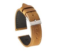 Cong Yi Correas De Reloj Cuero Crazy Horse, Pulsera Piel Vaca 18/19/20/21/22mm For Hombres Y Mujeres, Vintage(Brown,22mm)