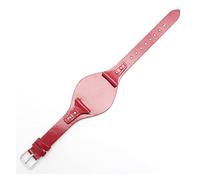 Cong Yi Última pulsera de cuero de encanto 18 mm reloj de reloj de moda de moda compatible con fósiles ES3616 ES3838 ES4114(Red,18mm Silver buckle)