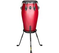 Conga de madera tradicional de maratón de 11 3/4 pulgadas con soporte, cabeza de becerro negra Remo