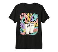 Conga Percusión Latina Camiseta Premium