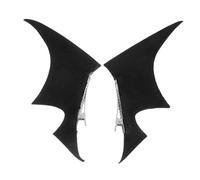 CONGARTENO 1 Par Central De Cabello De Diable Wings Pequeñas Pinzas Para El Cabello De Metal Pasador De De Caballo De Metal Clips De De Caballo Alta Metales y Esponjas Black