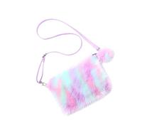 CONGARTENO 1 Pieza Bolso de Hombro de Pelo para Mujer Bandolera de Diseño Tie Dye Bolso de Moda para y Necesidades