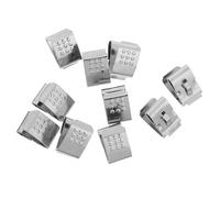 CONGARTENO 10 Contactos de Clip de Resorte para Batería AA Plateados, Terminales de Resorte para Compartimento de Batería, Accesorios para Linterna Electrónica y Control Remoto, Reemplazo