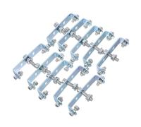 CONGARTENO 10 Juegos U Acero para Soporte Trasero de Bicicleta Adaptador para Montaje de Portaequipajes Compatible con Bicis de y Resistente y Fácil de Instalar