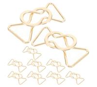 CONGARTENO 10 Pares Hebillas Metálicas para Cinturón y Tirantes Diseño de Aleación Dorada Resistente Accesorios Decorativos Versátiles para Ropa Femenina Vestidos y Pantalones de Invierno