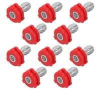 CONGARTENO 10 Piezas Boquilla de Alta Presión para Manguera de Lavadora Chorro Concentrado para Limpieza de Coches Muebles de Jardín y Exteriores Resistente y Duradera Accesorios Multiuso