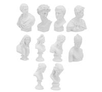 CONGARTENO 10 Piezas Mini Figuras de Resina para Dibujo Estatua Adorno Busto Decorativo Ligero para Hogar y Oficina