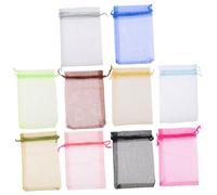 CONGARTENO 100 piezas Bolsas de Organza con Cordón Unidades para Joyería Dulces y Comunión Fiestas Bodas