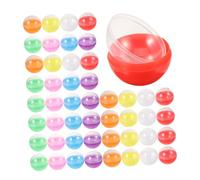 CONGARTENO 100 piezas Cápsulas para Máquina Expendedora de Chicles Bolas Transparentes Rellenable para Fiestas Eventos Cumpleaños Juguetes Pequeños Mezcladas