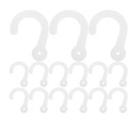 CONGARTENO 100 Piezas ganchos de almacenamiento colgador ropa Kit de colgilla Ganchos de armario perchas abrigos colgadores de dormitorios manos White