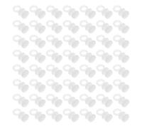 CONGARTENO 150 Unidades Ganchos Deslizantes para Cortinas Clips de Riel Plástico Resistentes y Deslizadores Suaves para Ventanas Compatibles con Carriles Montaje Seguro y Deslizamiento sin