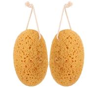 CONGARTENO 2 Esponjas de Baño para Crear Espuma Rica y Secado Rápido Naranja de Esponja Polimérica para Exfoliar la Piel Ideales como Suministros de Ducha