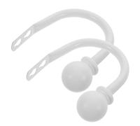 CONGARTENO 2 Juegos Alzapaños para Cortinas Ganchos de Hierro Montados Pared Soporte Estable y Duradero para Cortinas Accesorios Versátiles para Colgar Ropa y Decoración