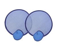 CONGARTENO 2 Piezas Abanicos Plegables Japoneses Ventiladores Redondos Portátiles para Decoración de Bodas y Color Azul Diseño Ligero y Compacto