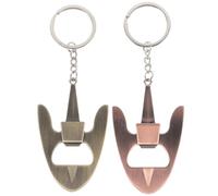 CONGARTENO 2 piezas Abridor Manual de Botellas de Cerveza Metal con Llavero Diseño Ancla Vintage Colores y Rojo Antiguos Práctico Destapador Portátil para Fiestas y Uso Diario