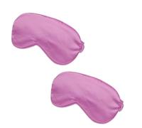 CONGARTENO 2 piezas Antifaz de Seda para Dormir Doble Faz Máscara de Ojos Bloqueadora de Luz y Cómoda para Insomnio y Ojos Secos Cinta Ajustable Púrpura