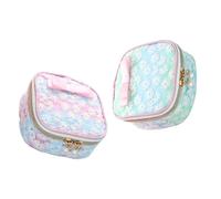 CONGARTENO 2 piezas Bolsa para Compresas Higiénicas Bordado de Malla Resistente y Duradera de Unidades Colores Aleatorios para Almacenar y Proteger Compresas y Objetos Color Color Aleatorio