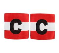 CONGARTENO 2 Piezas Brazalete de Elástico para Fútbol Unidades Nylon Resistente para Equipos Juveniles y Adultos Diseño para Líderes Deportivos