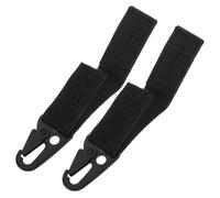 CONGARTENO 2 Piezas Colgante Táctico de Nylon para Exterior Mosquetón Multifunción Tipo Águila Resistente para Camping y Senderismo Color Negro