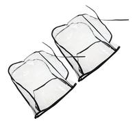 CONGARTENO 2 Piezas Cubremanos Impermeables para Manillar de Moto Protector Cortaviento para Bicicletas Eléctricas y Scooters de Fundas Transparentes Antilluvia y Antiviento para Conducción