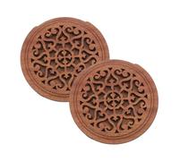 CONGARTENO 2 Piezas de Sonido de Madera para Guitarra Acústica Supresor de Retroalimentación con Tecnología Antirretroalimentación Filtro Decorativo para Práctica y Conciertos