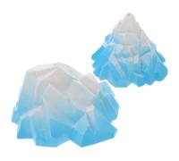 CONGARTENO 2 Piezas Floeberg Ornament para Acuario Simulación Realista de Iceberg Miniatura Decoración Olores para Peceras y Micro