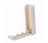 CONGARTENO 2 piezas Ganchos Adhesivos Plegables para Colgar Ropa Unidades Beige Plástico Resistente y de Espacio Perchero Multiusos sin Clavos para Cocina Baño y Dormitorio