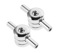 CONGARTENO 2 Piezas Herrajes para Batería Orejetas Metálicas de Doble para Caja Tom y Bombo Ajuste Dual para Tensión y Segura Compatible para Batería