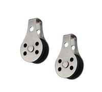 CONGARTENO 2 Piezas Polea De Acero Inoxidable Simple Polea De Cuerda De Nailon para Barcos Herramientas De Elevación