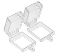 CONGARTENO 2 Piezas Protector Interruptor con Adhesivo Transparente para Botones de Pared Cubiertas para Interruptores Tipo Barco Cocina y Baño