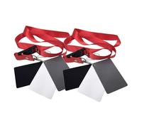 CONGARTENO 2 Piezas Tarjetas de Balance de y Negras con Correa para Fotografía y Vídeo Precisión Exposición y Color Compatibles con Cámaras Digitales y