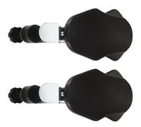 CONGARTENO 2 Reposabrazos Ergonómicos Ajustables y Giratorios para Escritorio Acolchado para Ratón y Reposamuñecas Extensor Plegable Negro para Silla de Oficina Alivio de Tensión en y