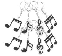CONGARTENO 20 Llaveros de PVC Temática Musical Colgantes Notas y Micrófono Recuerdos para Fiesta de Música Decoración para Llaves y Bolsos Set de 4 Modelos X 5 Unidades