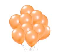 CONGARTENO 20 piezas Globos de Látex Naranja Perlados para Fiesta Gruesos y Brillantes para Decoración de Cumpleaños y Eventos con o Aire