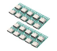 CONGARTENO 20 Piezas Placa USB Tipo C 3.1 Conectores Macho y Hembra, Diseño Plug-and-Play, Material PCB y Aleación de Zinc para Transmisión de Datos Fácil y Rápida