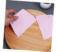 CONGARTENO 20 Piezas Raspadores de Masa de Plástico Flexibles para Repostería Espátulas para Panadería y Cocina Color Rosa Kit de Herramientas para Alisar Tartas y Pasteles