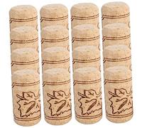 CONGARTENO 20 Piezas Tapones para Botellas de Vino Corchos de Sellado con Diseño para Conservar y Aroma del Vino Perfectos para Manualidades y Decoración