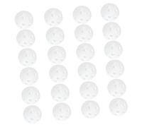 CONGARTENO 24 Piezas Bolas de Golf Perforadas de Plástico Blancas para Entrenamiento y Práctica Ligeras y Duraderas para Calentamientos y Interior y Exterior de Unidades