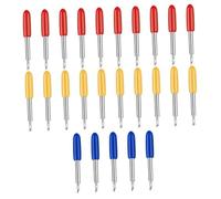 CONGARTENO 25 Piezas Cuchillas para Plotter de Corte de Vinilo Cuchillas de Tungsteno de Accesorios para Máquina de Grabado y Lettering Paquete Colores Aleatorios Color