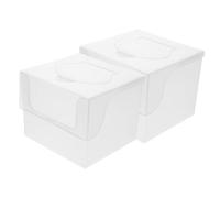 CONGARTENO 2piezas Caja De Toallas Faciales Transparentes Reutilizable Para Viajes Protección Efectiva y Acceso Rápido Toallas Desechables y Paños De Limpieza