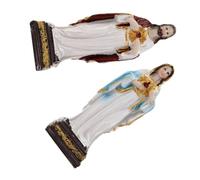 CONGARTENO 2piezas Estatuas Católicas De Resina Figura Religiosa De y María Decoración De Altar para Celebración Navideña Adorno De Mesa