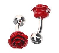 CONGARTENO 2piezas Gemelos De Creativos Forma De Rosa Para Camisas Cufflinks Para Hombres y Mujeres Accesorios De Moda Para Ocasiones Formales