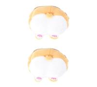 CONGARTENO 2piezas Mochila De Peluche De Corgi para Niñas Bolsa Cruzada Animal Monedero De Diseño Creativo para Llaves y Cosméticos Divertido para Cumpleaños y Festivos