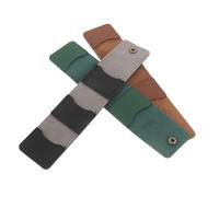 CONGARTENO 3 Piezas Bolsa para Púas de Guitarra de PU Plegable Estuche Enrollable con Compartimentos Organizador Portátil para Guitarristas Acústicos y Eléctricos Protector Ligero y