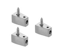 CONGARTENO 3 Piezas Headless Guitar String Locking Nut Brass Electric Bass And Guitar Bridge Retainer Split Design For Easy Installation And Replacement