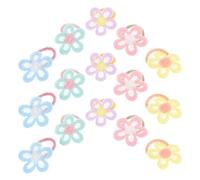 CONGARTENO 30 Piezas Coletero Pelo Flores Pack Gomas Pelo Elásticas para Niñas para Coletas Altas para Cabello Grueso de Bebés