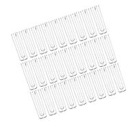 CONGARTENO 30 Piezas Ganchos de Cortina de Ganchos de Plisado de Acero Inoxidable Soporte para Cortinas Resistentes y Duraderos Accesorios para Colgar Hogar y Ventanas