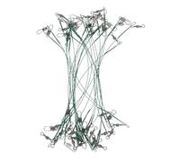 CONGARTENO 30 Piezas Líderes de Pesca Acero Inoxidable con Giratorios y Snaps Cable Resistente Anti-mordeduras para Señuelos y Anzuelos Accesorios Pesca Duraderos para Agua Dulce y Salada