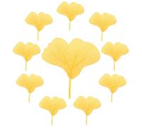 CONGARTENO 300 Unidades Realistic Ginkgo Leaves Seasonal Artificial Fall Foliage For Wedding Decor Table Centerpieces Photo Backdrops and Garland Making Supplies